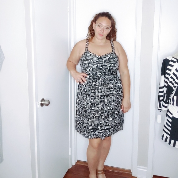 Aztec Skater Dress - Picture 1 of 3